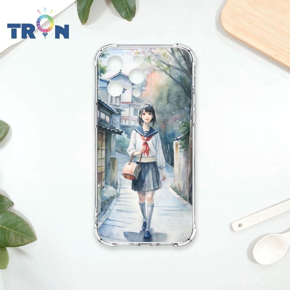  TRON IPhone 14 PRO MAX 水彩少女 四角防摔殼 手機殼