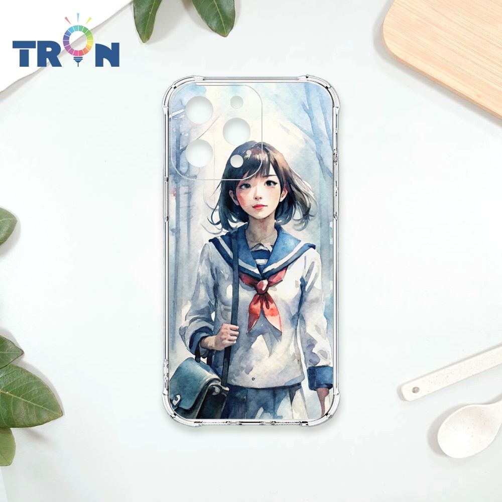  TRON IPhone 14 PRO MAX 水彩少女 四角防摔殼 手機殼