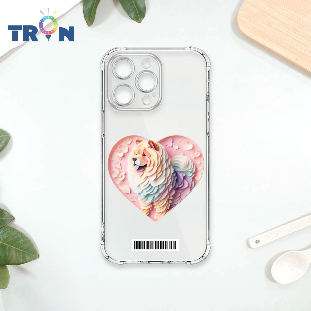  TRON IPhone 14 PRO MAX 可愛紙雕鬆獅犬  載具 四角防摔殼 手機殼