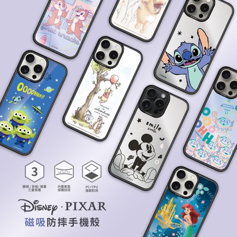 【Disney迪士尼】經典角色系列 iPhone 14 系列 貼片防摔磁吸手機保護殼