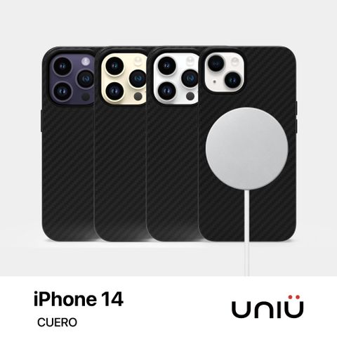 UNIU iPhone 14 系列 CUERO 碳纖維皮革殼 (兼容 MagSafe)