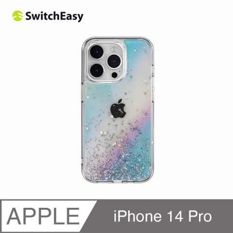 SwitchEasy 魚骨牌 iPhone 14 Pro 6.1吋 Starfield 立體星砂防摔手機保護殼,銀河