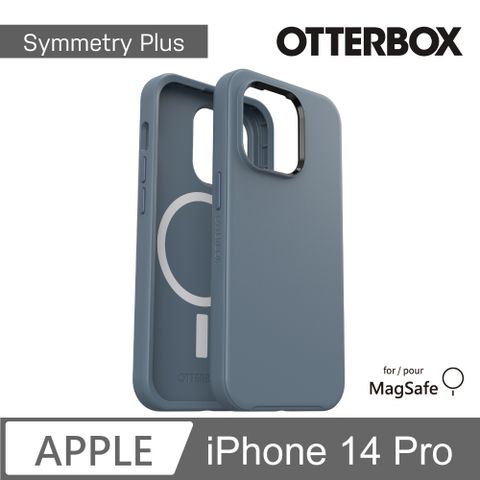 OtterBox iPhone 14 Pro Symmetry Plus 炫彩幾何⁺保護殼-藍 (支援MagSafe)