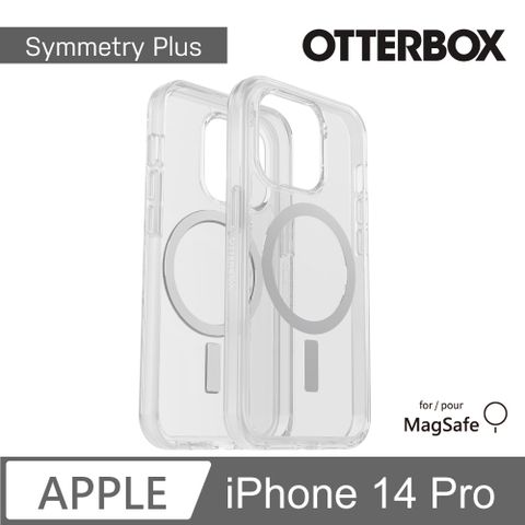 OTTERBOX iPhone 14 Pro Symmetry Plus 炫彩幾何保護殼-透明 (支援MagSafe)