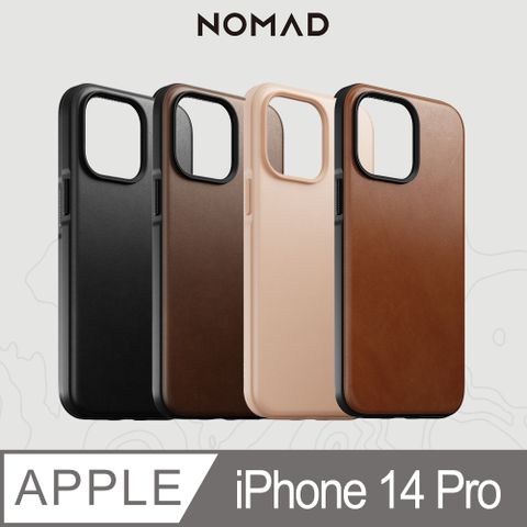 【支援MagSafe無線充電】美國NOMAD 嚴選Classic皮革保護殼iPhone 14 Pro (6.1")➟百年工藝、經典傳奇
