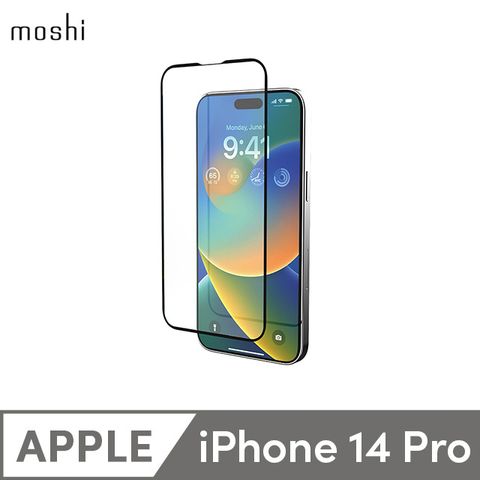 Moshi AirFoil Pro for iPhone 14 Pro 強韌抗衝擊滿版螢幕保護貼