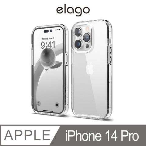 Elago iPhone 14 Pro 6.1吋 Hybrid雙料軟框透明手機殼