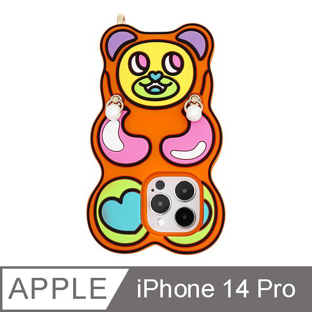 Candies iPhone 14 Pro  - 開心小熊(橘)