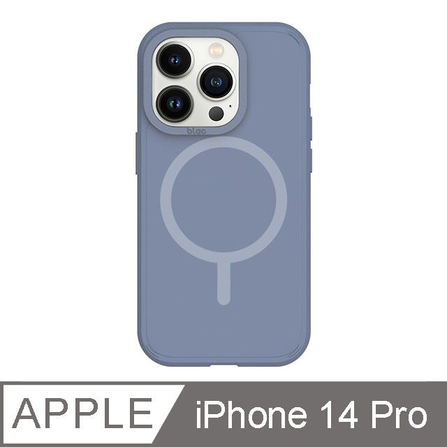 TOYSELECT 拓伊生活 iPhone 14 Pro 6.1吋 BLAC Canyon峽谷強悍 MagSafe iPhone手機殼 霧藍紫