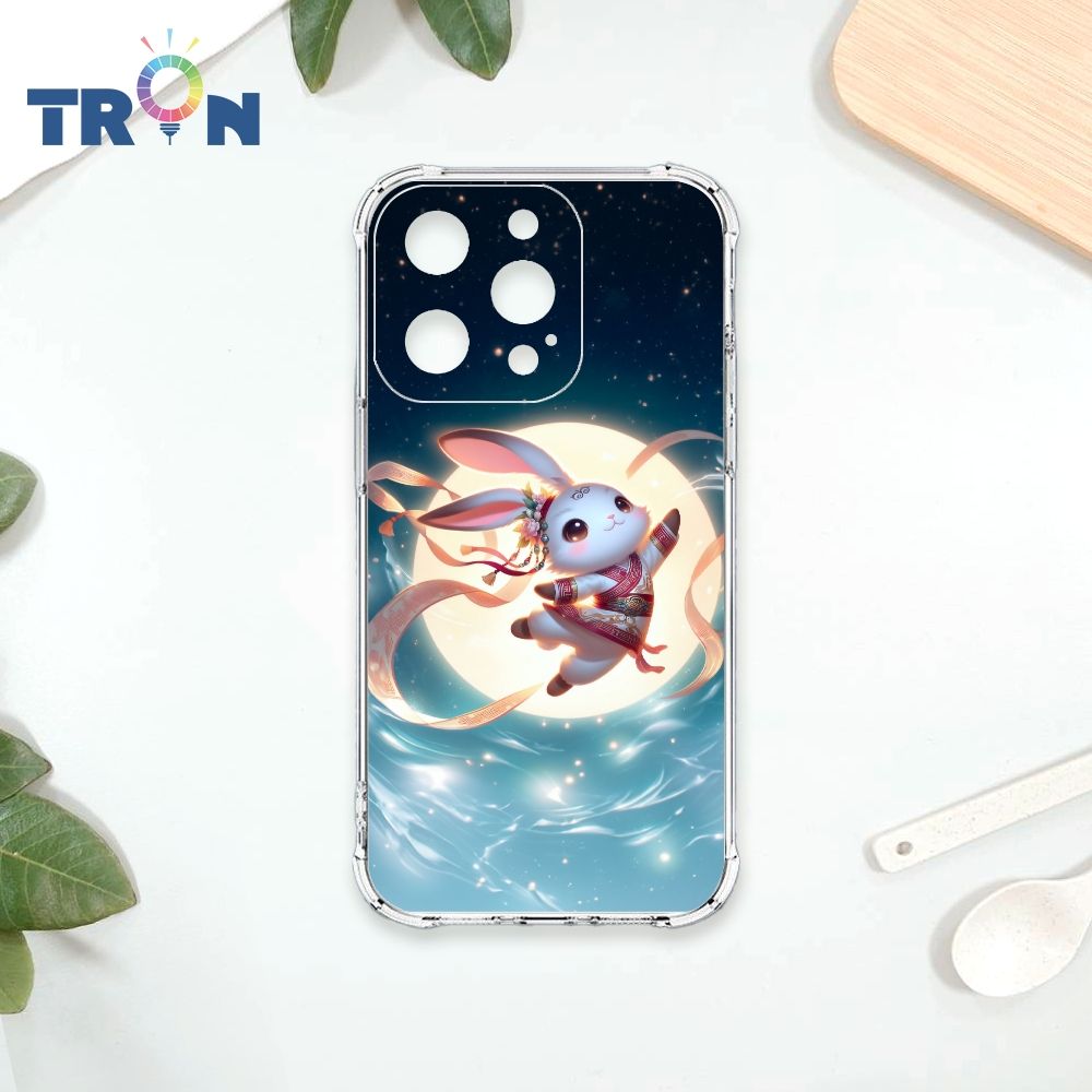  TRON IPhone 14 PRO 古風月亮兔子 四角防摔殼 手機殼