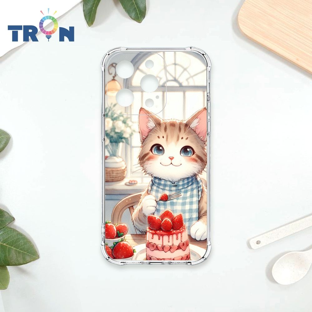  TRON IPhone 14 PRO 貓咪美食評鑑家 四角防摔殼 手機殼