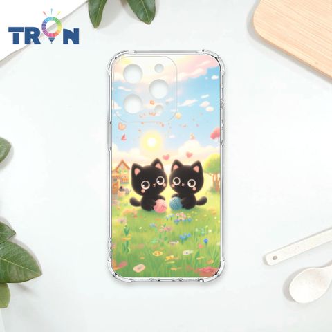 TRON IPhone 14 PRO 貓咪與毛線球系列 四角防摔殼 手機殼