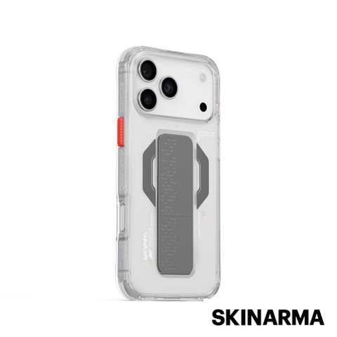 SKINARMA iPhone 17 Pro/17 Pro Max  Haxa黑色巨牆磁吸支架防摔手機殼(附掛環扣)