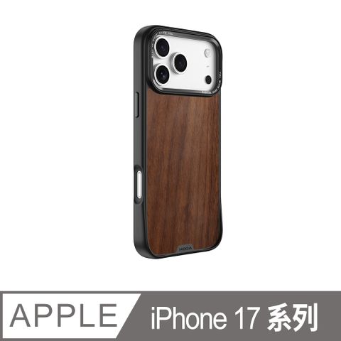 HODA iPhone 系列 MagSafe 幻石軍規防摔保護殼 - 核桃木