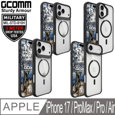 GCOMM 3米軍規磁吸防摔殼 Sturdy Armour MagSafe兼容 iPhone 17 / Pro Max / Pro / Air