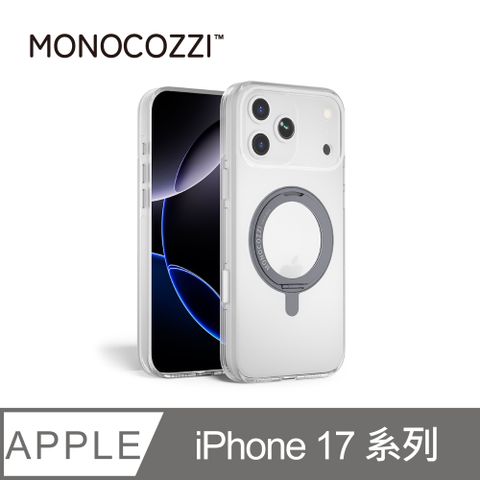 MONOCOZZI iPhone 17/Air/Pro/Pro Max 磁吸360旋轉支架不發黃透明防摔保護殼(相機按鍵)