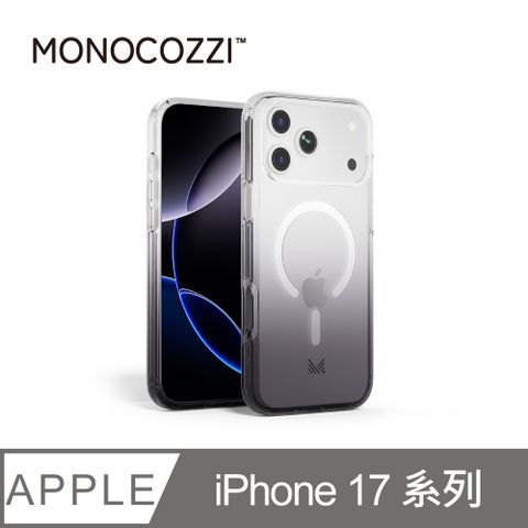 MONOCOZZI iPhone 17/Air/Pro/Pro Max 磁吸漸層透明防摔保護殼-炭灰(相機按鍵)