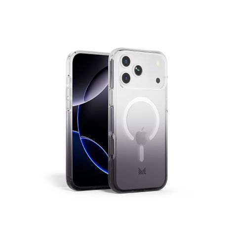 MONOCOZZI iPhone 17/Air/Pro/Pro Max 磁吸漸層透明防摔保護殼-炭灰(相機按鍵)