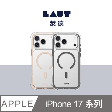 LAUT 萊德 iPhone 17/Air/Pro/Pro Max 磁吸360氣墊軍規耐衝擊保護殼
