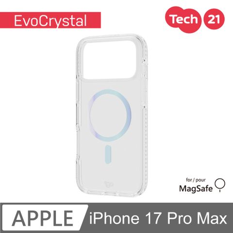 Tech21 iPhone 17 Pro Max 6.9吋 EvoCrystal 磁吸晶核透明防摔保護殼-炫彩