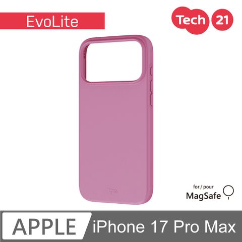 Tech21 iPhone 17 Pro Max 6.9吋 EvoLite 磁吸輕薄保護殼-粉