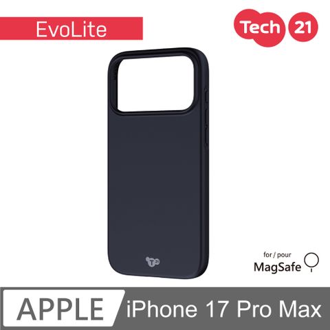 Tech21 iPhone 17 Pro Max 6.9吋 EvoLite 磁吸輕薄保護殼-黑
