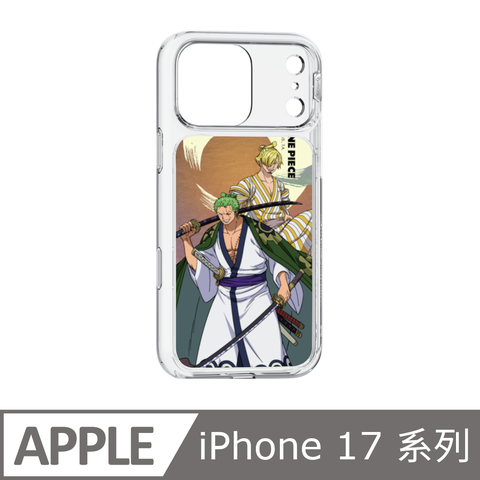 Slimax 月下索隆與香吉士 x imos 磁吸手機殼 iPhone Air / 17 / Pro / Pro Max 航海王授權膜料包膜款