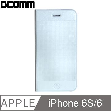 GCOMM 結帳折 iPhone 6S/6 Embossed Dots 時尚圓點超纖皮套 時尚白