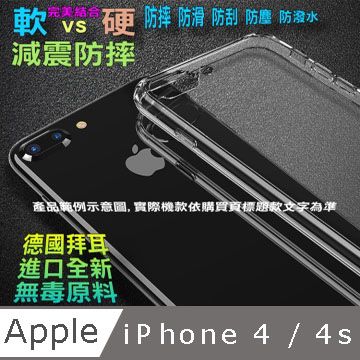 iPhone 4 / 4s 軟邊硬背蓋保護套 (PC/TPU雙材質)