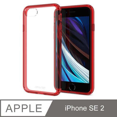 JTL / EGEND iPhone SE (2022/2020) 8/7 雙料減震保護殼-透紅