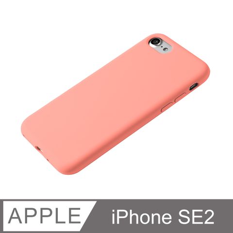 【經典液態殼 I 莊園系列】iPhone SE2 手機殼 SE2 保護殼 矽膠殼 軟殼 (海棠)