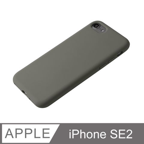 【液態矽膠殼】iPhone SE (第二代) 手機殼 SE2 保護殼 矽膠 軟殼 (深橄欖)