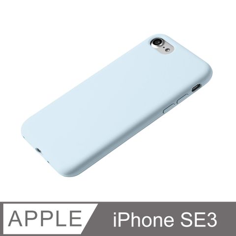 【經典液態殼 I 沁夏系列】iPhone SE3 手機殼 SE3 保護殼 矽膠殼 軟殼 (蘇打)