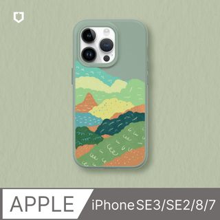 【犀牛盾】iPhone SE3/SE2/8/7 SolidSuit防摔背蓋手機殼∣獨家設計-暖意森林(多色可選)