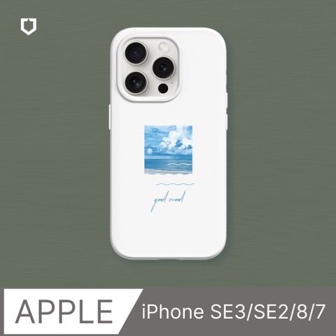 【犀牛盾】iPhone SE3/SE2/8/7 SolidSuit防摔背蓋手機殼∣獨家設計-好心情(多色可選)