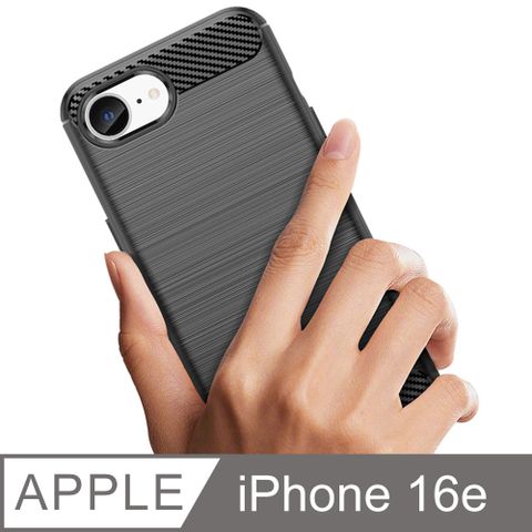 iPhone 16e (SE4) 防摔軟殼套_黑