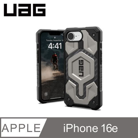UAG iPhone 16e 磁吸頂級版耐衝擊保護殼-鈦金