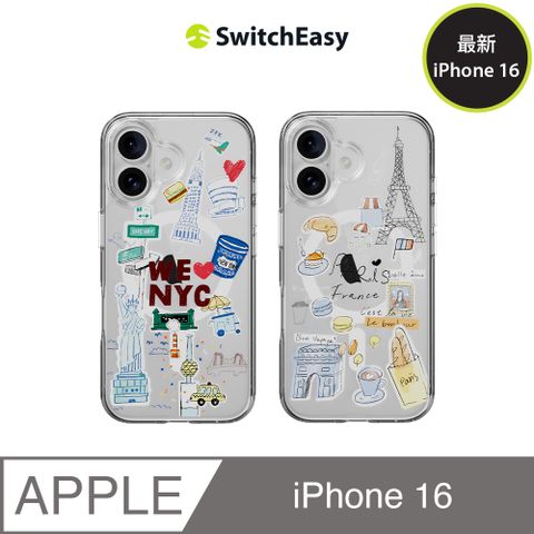 SwitchEasy 魚骨牌 iPhone 16 Style M 印花防摔磁吸手機殼(支援MagSafe)(支援MagSafe)