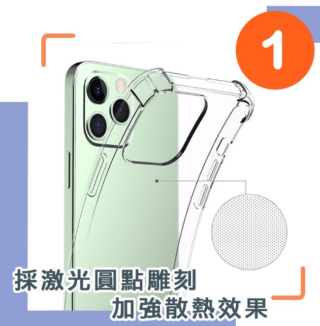  爾本 iPhone 16 Pro 軍事四角全氣囊防摔透明空壓保護殼