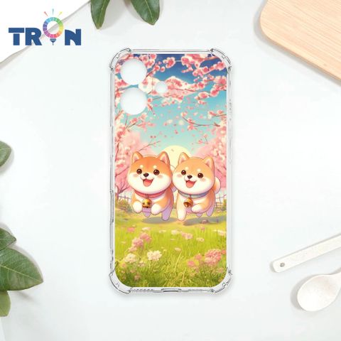 TRON iPhone 16 櫻花柴犬系列 四角防摔殼 手機殼