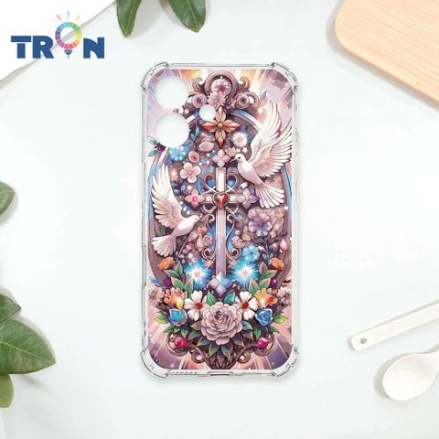 TRON iPhone 16 十字架華麗金光閃閃 四角防摔殼 手機殼