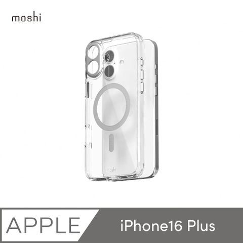 Moshi 摩仕 iPhone 16 Plus iGlaze 透明保護殼-Clear (兼容MagSafe)