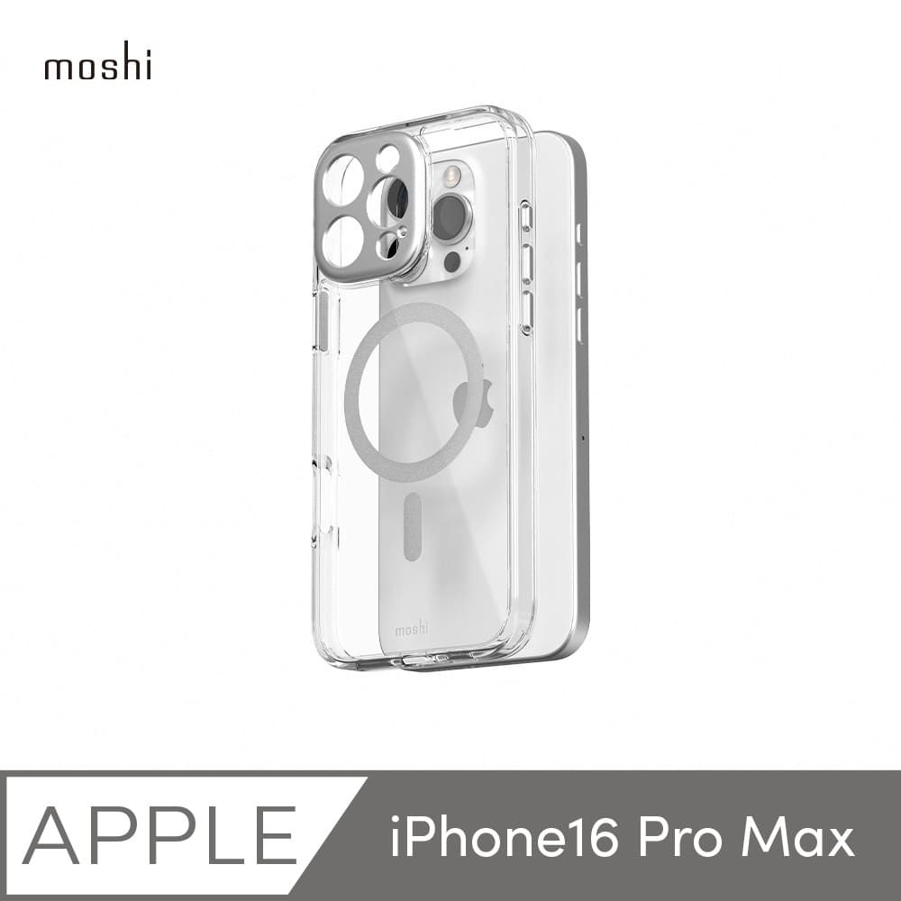 Moshi 摩仕 iPhone 16 Pro Max iGlaze 透明保護殼-Clear (兼容MagSafe)