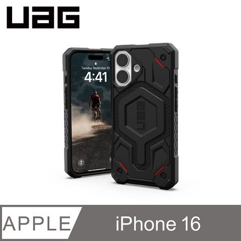 UAG iPhone 16 磁吸頂級(特仕)版耐衝擊保護殼-軍用黑