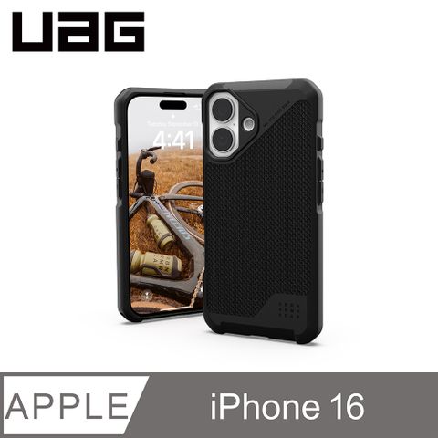 UAG iPhone 16 磁吸耐衝擊都會保護殼-軍用黑