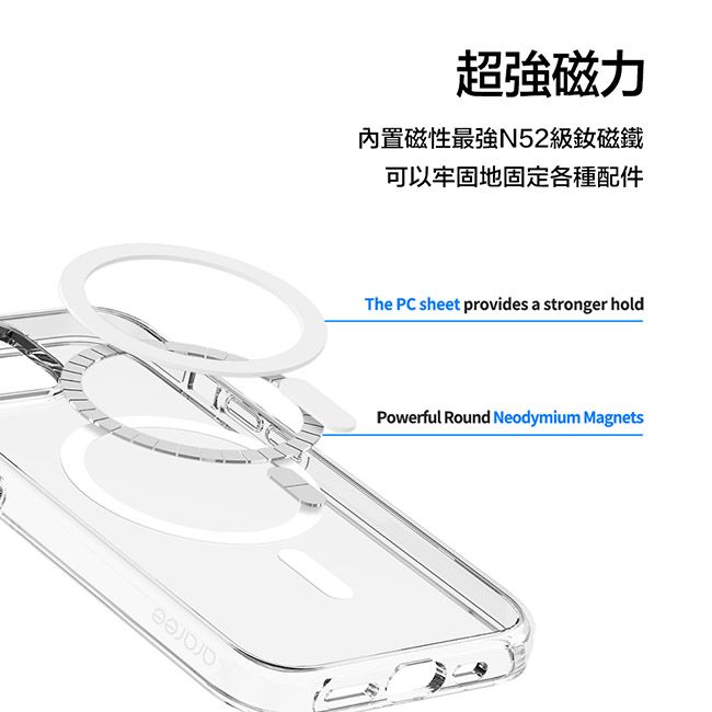 磁力內置磁性最強N52級磁鐵可以牢固地固定各種配件The PC sheet provides a stronger holdPowerful Round Neodymium Magnets