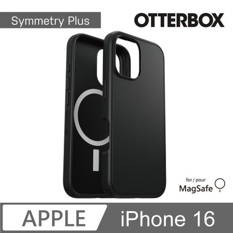 OTTERBOX iPhone 16 6.1吋 Symmetry Plus 炫彩幾何保護殼-黑(支援MagSafe)