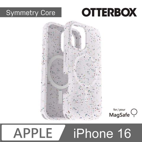 OTTERBOX iPhone 16 6.1吋 Symmetry Core 炫彩幾何保護殼-星塵白(支援MagSafe)