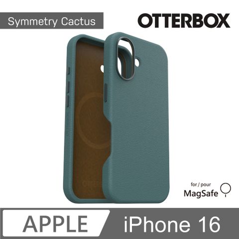 OTTERBOX iPhone 16 6.1吋 Symmetry Cactus 炫彩仙人掌皮革保護殼-綠(支援MagSafe)