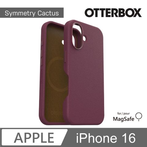 OTTERBOX iPhone 16 6.1吋 Symmetry Cactus 炫彩仙人掌皮革保護殼-紅(支援MagSafe)